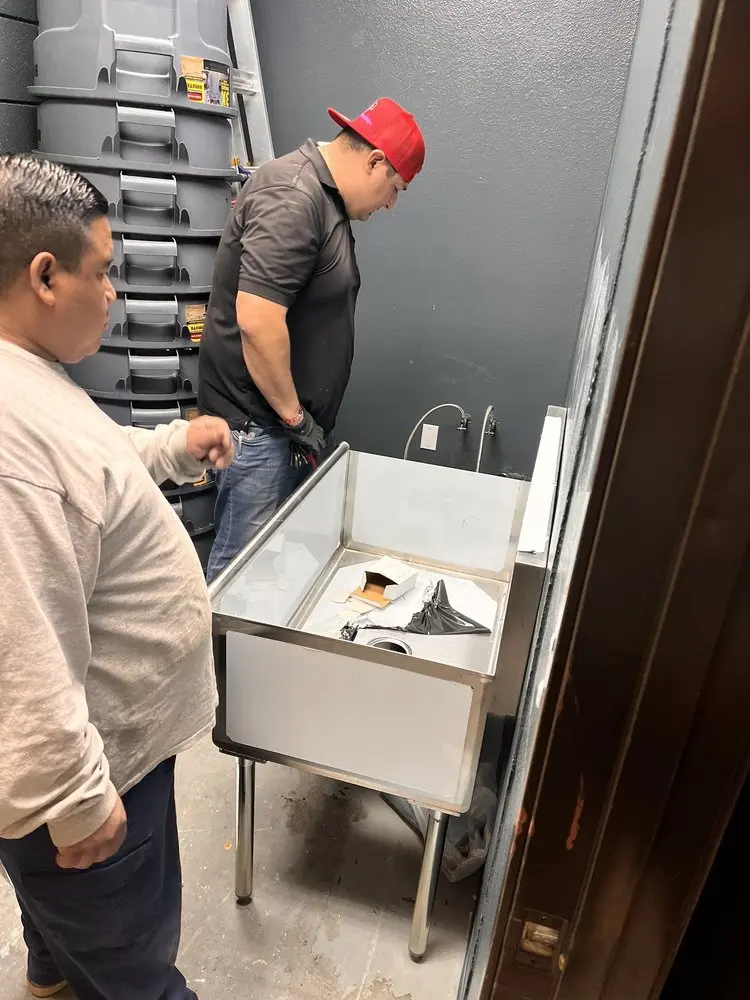 Commercial plumbing and sink installation in Golden Acres Estates